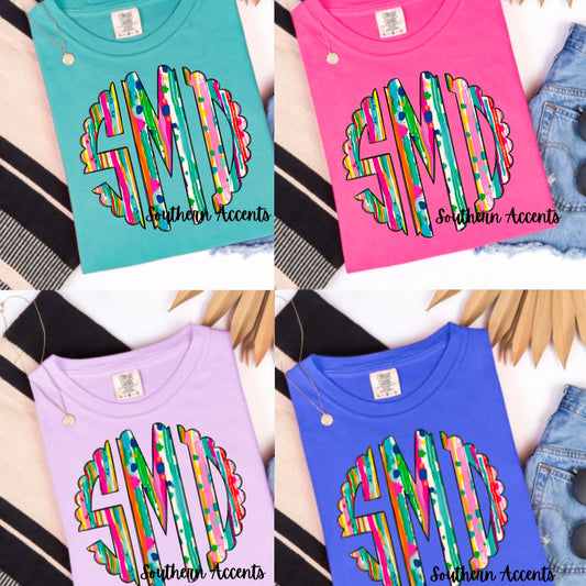 Preppy Monogram Tee