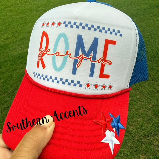 Rome, GA Patriotic Hat